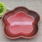 Ceramic Colorful Plum Blossom Small  Dessert Plate