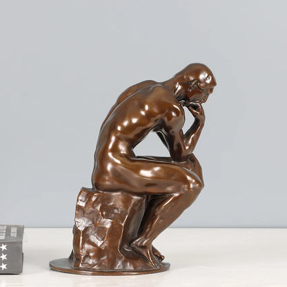 20cm Bronze The Thinker Statue By Rodin