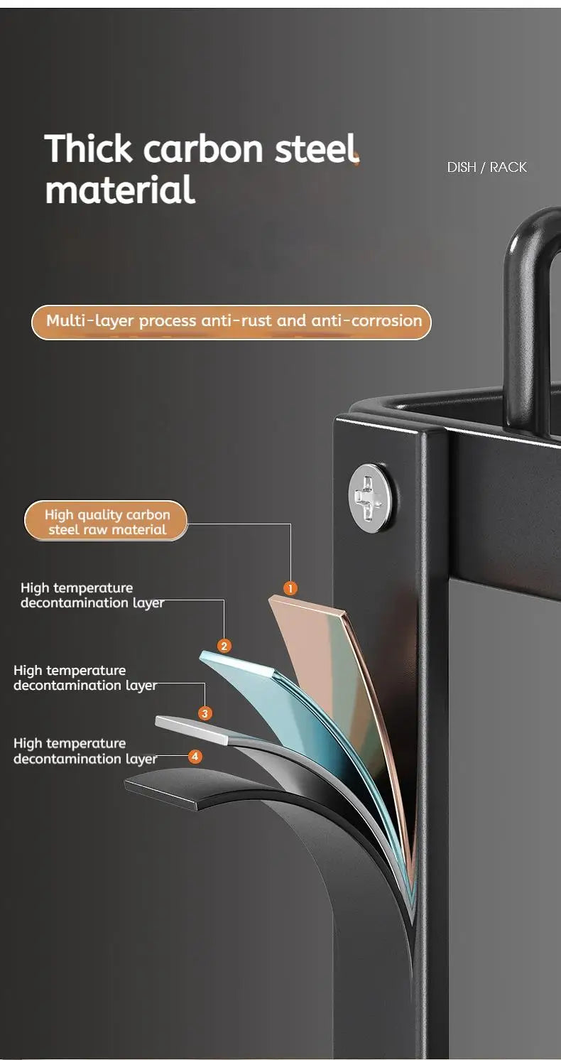 Adjustable Stainless Steel Dish Drying Rack