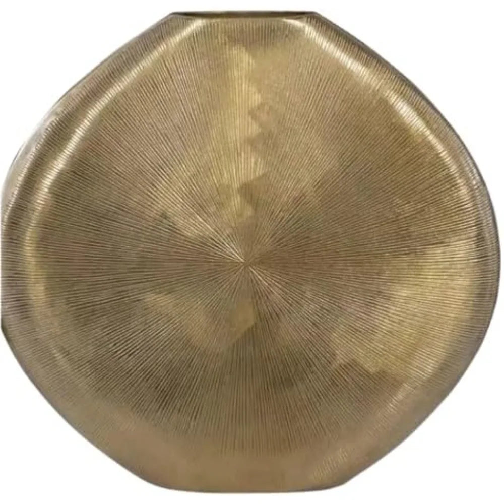 Gold Metal Vase Elegant, Decorative