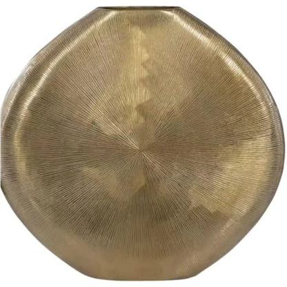 Gold Metal Vase Elegant, Decorative