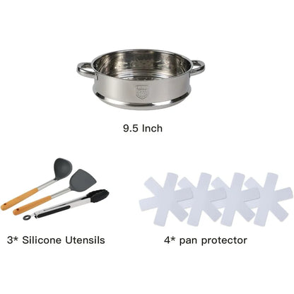 16pc Aluminum Pots/Pans Non Stick Cookware Set