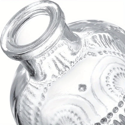 Set Of 12 Clear Glass Bud Vases, Small