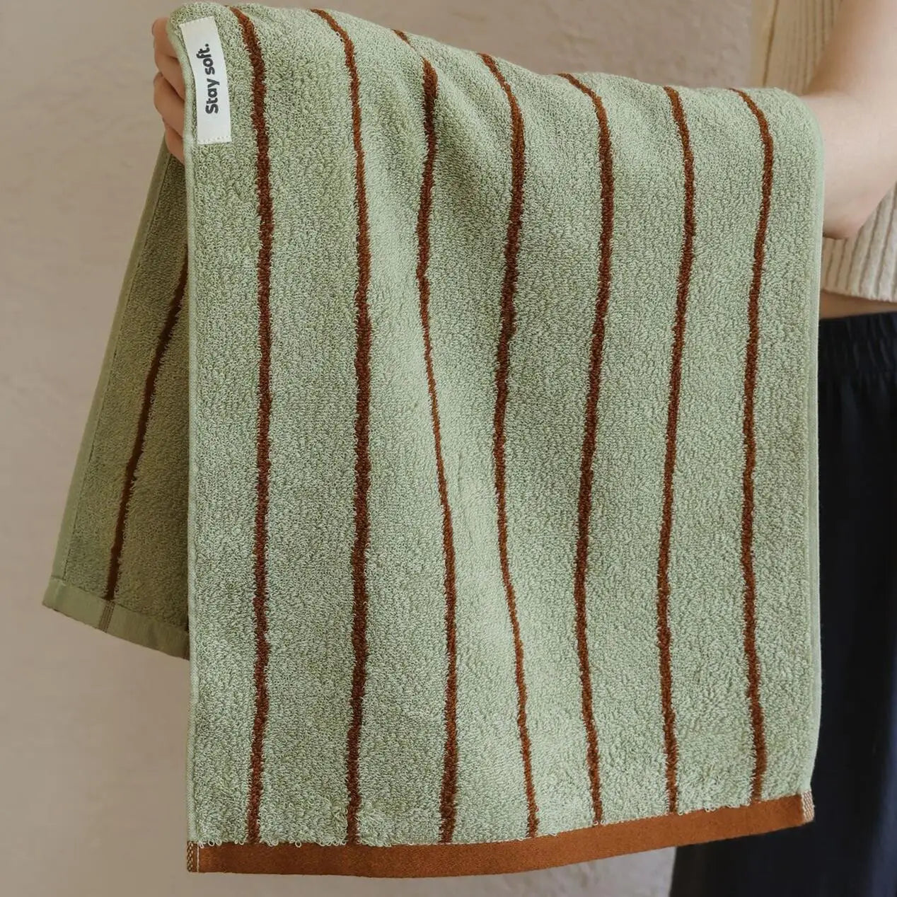 Striped Cotton Bath/Face/Kitchen Towels