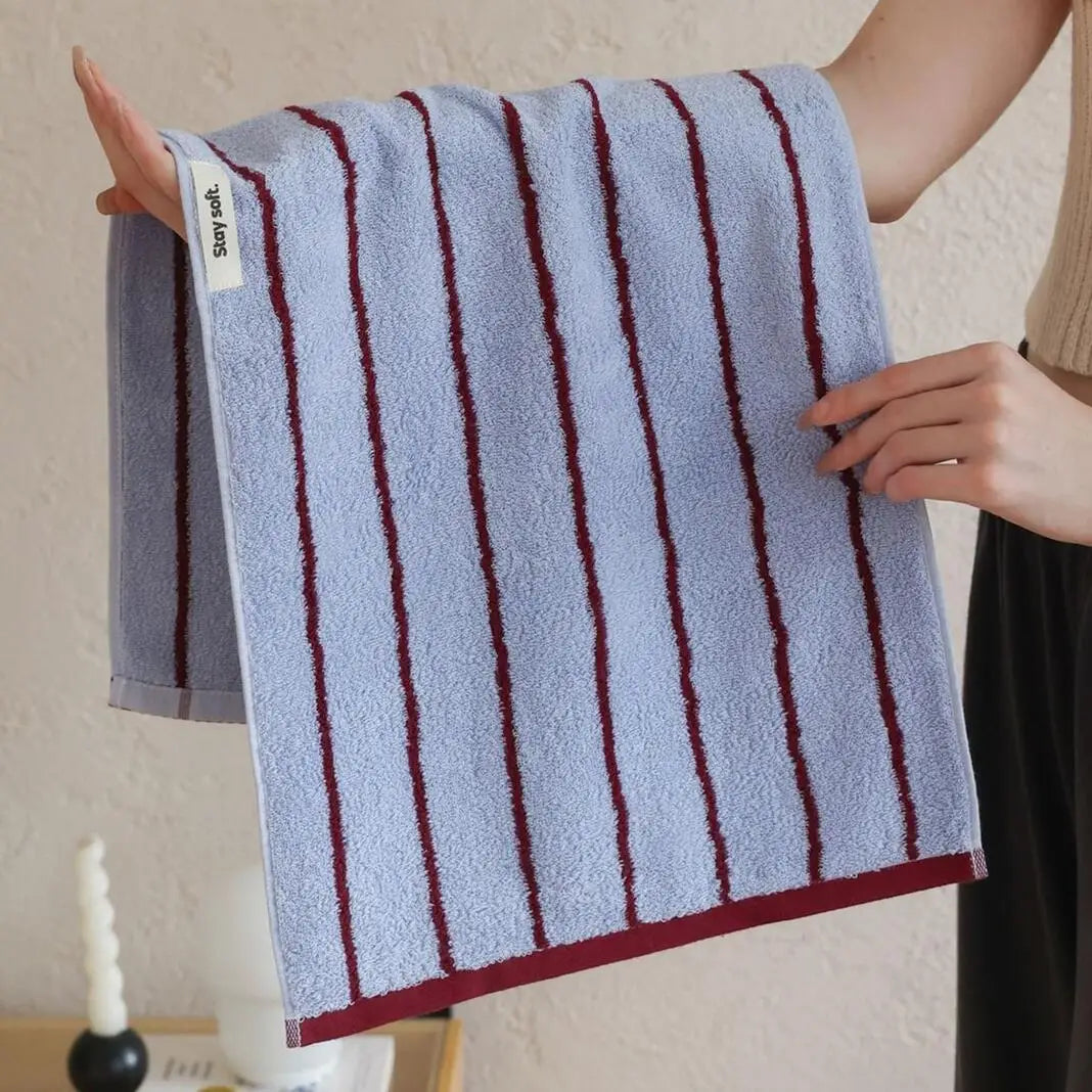 Striped Cotton Bath/Face/Kitchen Towels