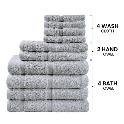 10 Piece Towel Set w/ Upgraded Softness/Durability
