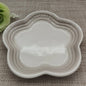 Ceramic Colorful Plum Blossom Small  Dessert Plate