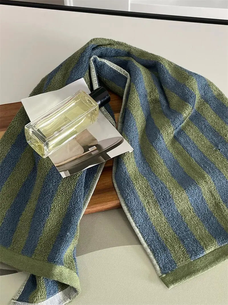 Striped Cotton Bath/Face/Kitchen Towels
