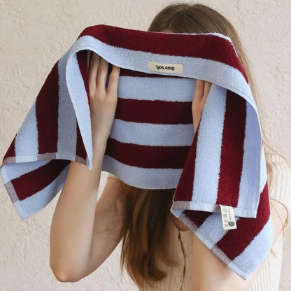 Striped Cotton Bath/Face/Kitchen Towels