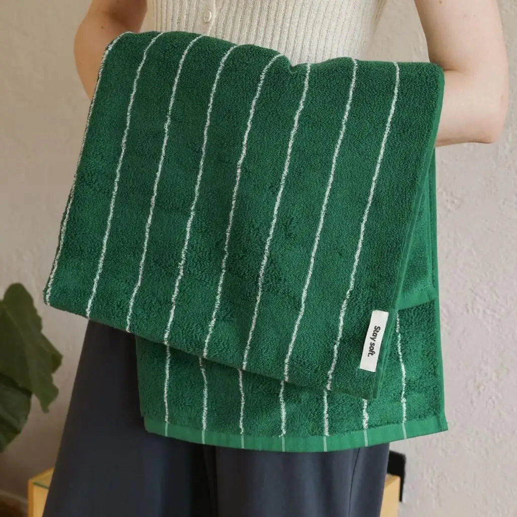 Striped Cotton Bath/Face/Kitchen Towels