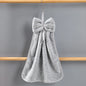 Bow Shaped Fleece Hanging Hand Towel
