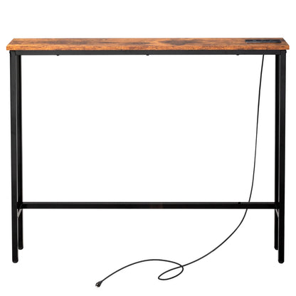 39.4" Narrow Console/ Sofa Table with Power Outlets