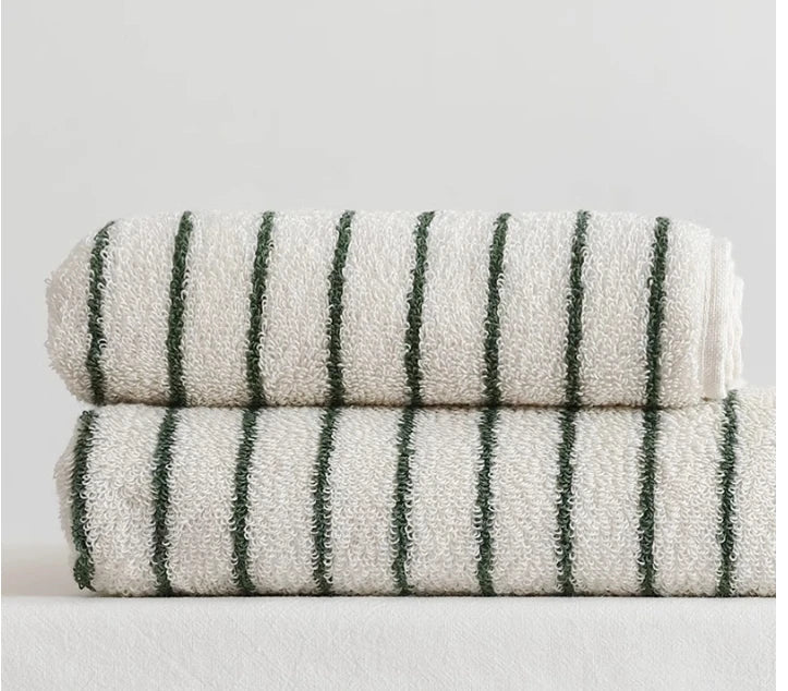 Striped Cotton Bath/Face/Kitchen Towels