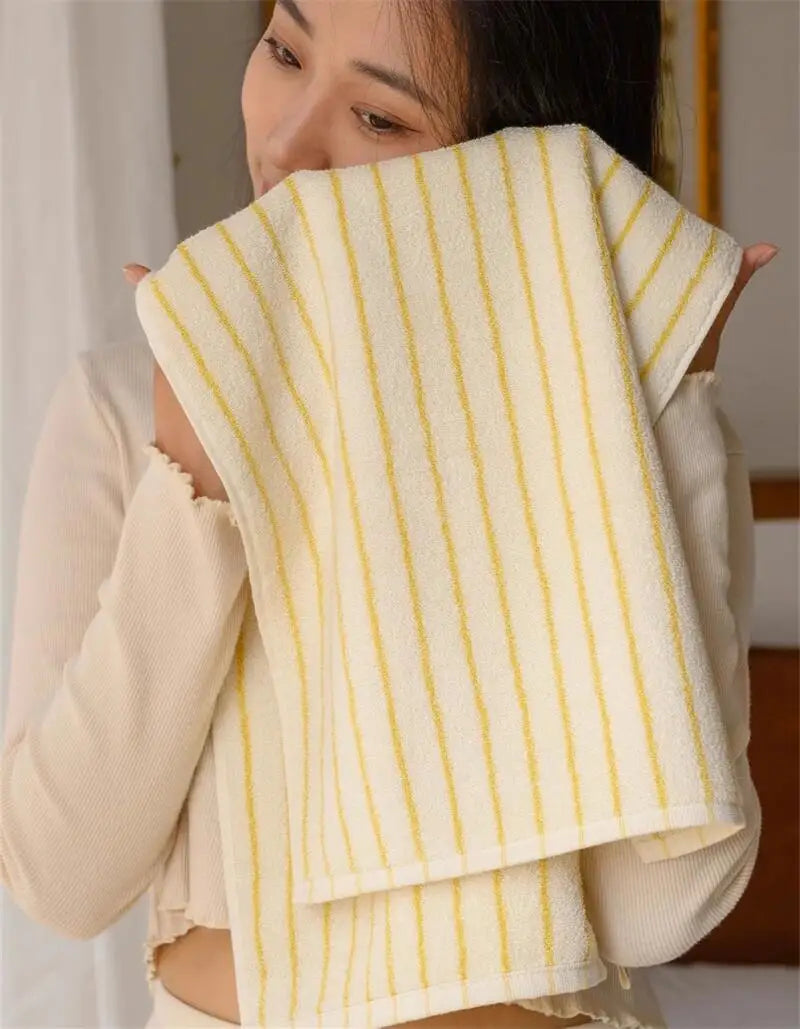 Striped Cotton Bath/Face/Kitchen Towels