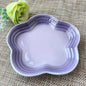 Ceramic Colorful Plum Blossom Small  Dessert Plate