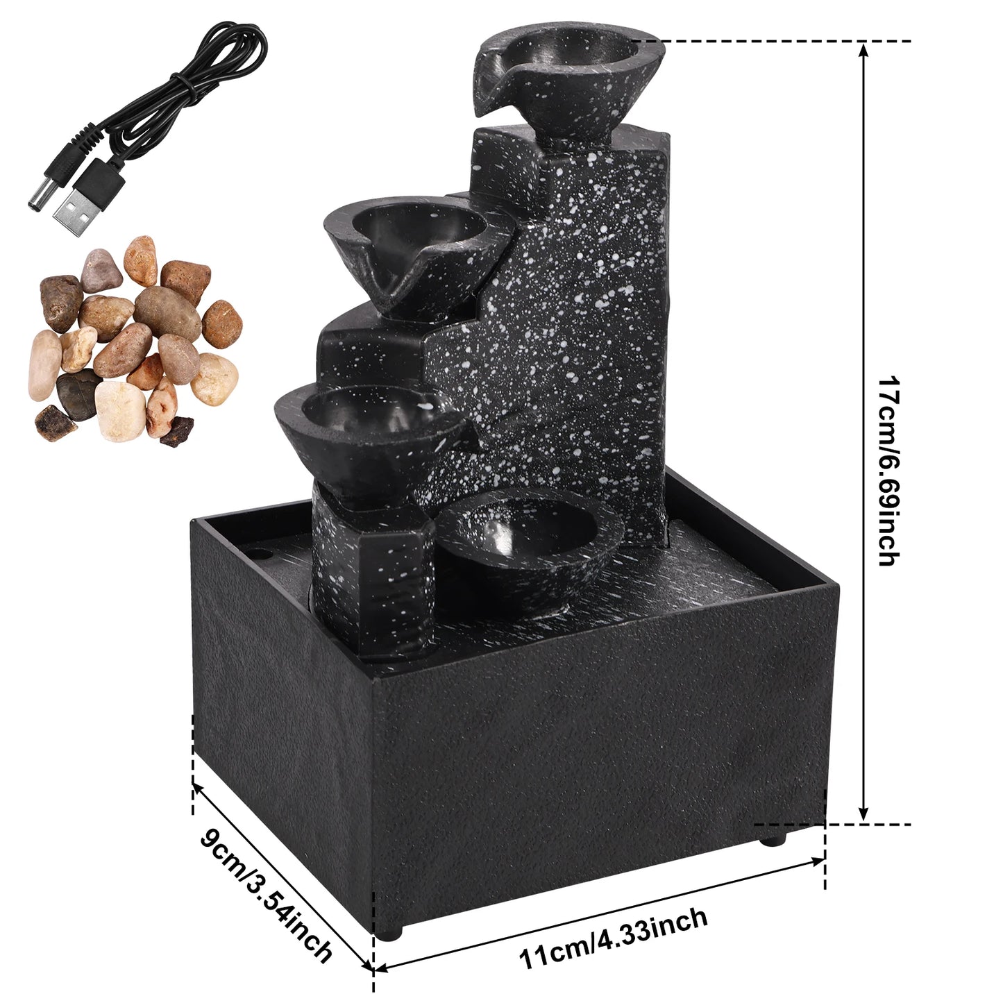 Small Desktop Waterfall Fountain