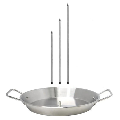 SS Roasting Drip Pan with Removable Spikes