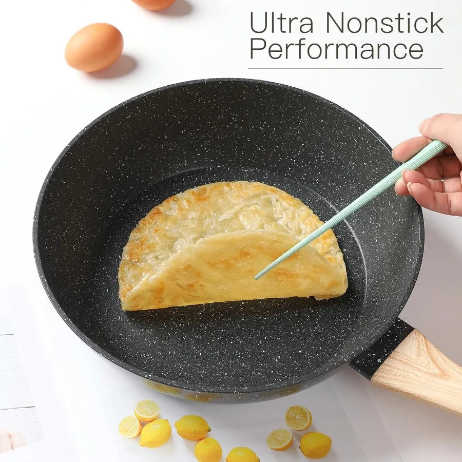 16pc Aluminum Pots/Pans Non Stick Cookware Set