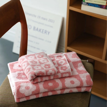 Striped Cotton Bath/Face/Kitchen Towels
