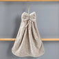 Bow Shaped Fleece Hanging Hand Towel