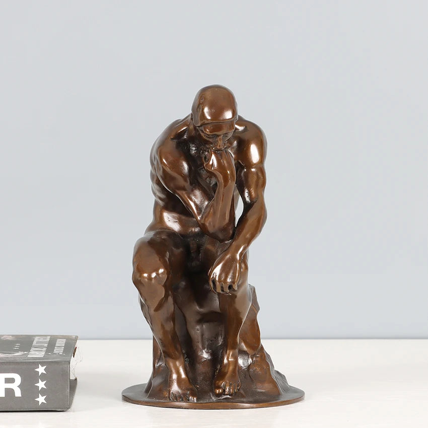 20cm Bronze The Thinker Statue By Rodin