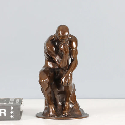 20cm Bronze The Thinker Statue By Rodin