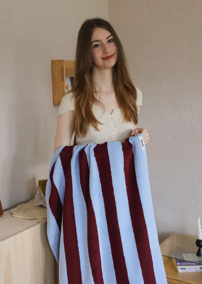 Striped Cotton Bath/Face/Kitchen Towels