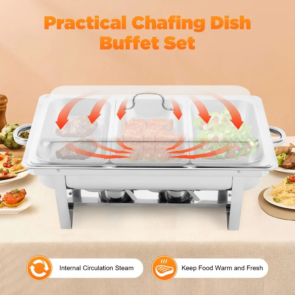 9L Chafing Dish Buffet Set, Food Warmer
