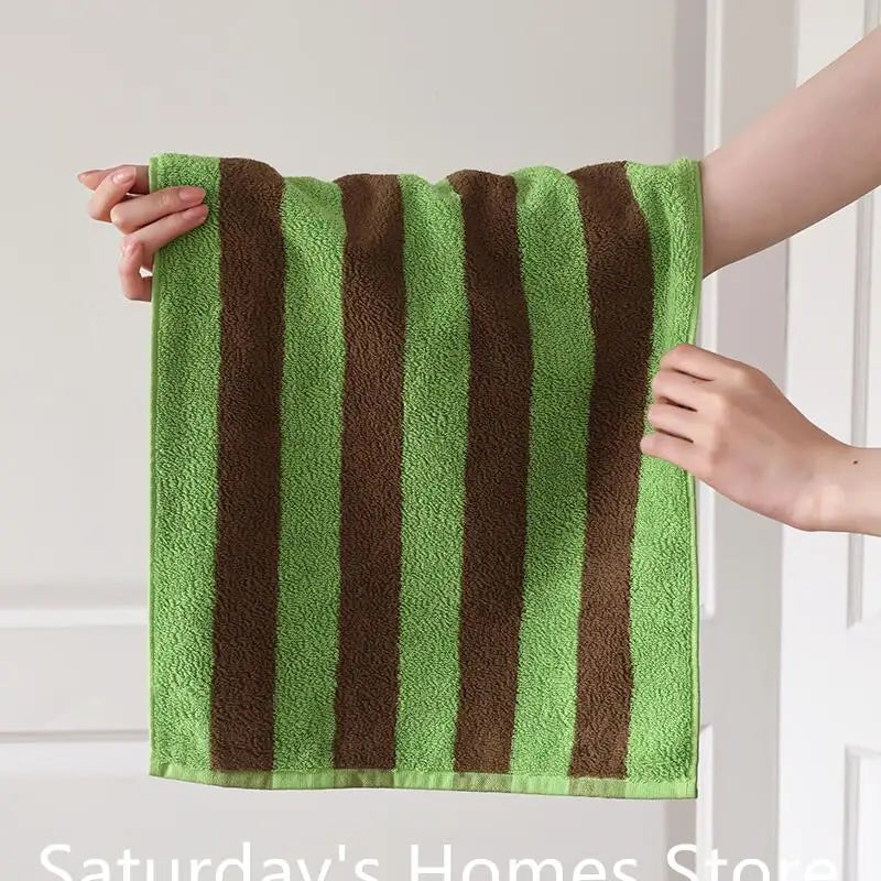Striped Cotton Bath/Face/Kitchen Towels