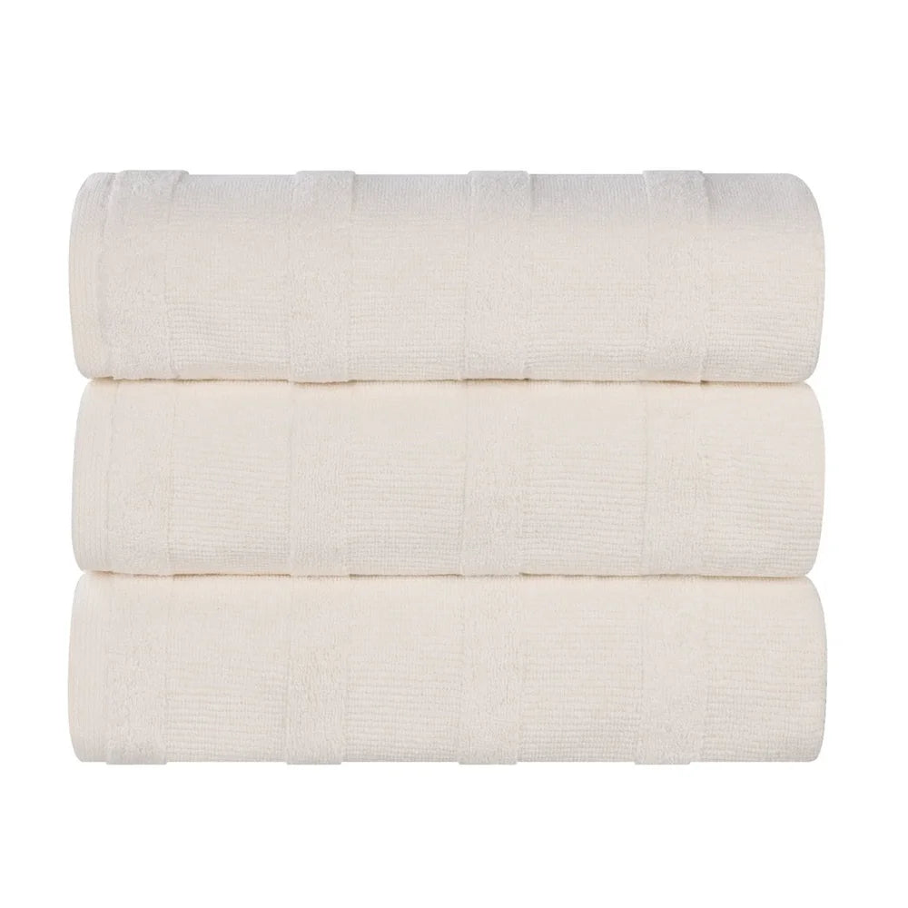 Cotton Bath Towels Set of 3 Spa Quality