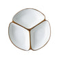 Divided Plate Portion Control Three-grid Dinner Plate for Lunch Adult Dinner